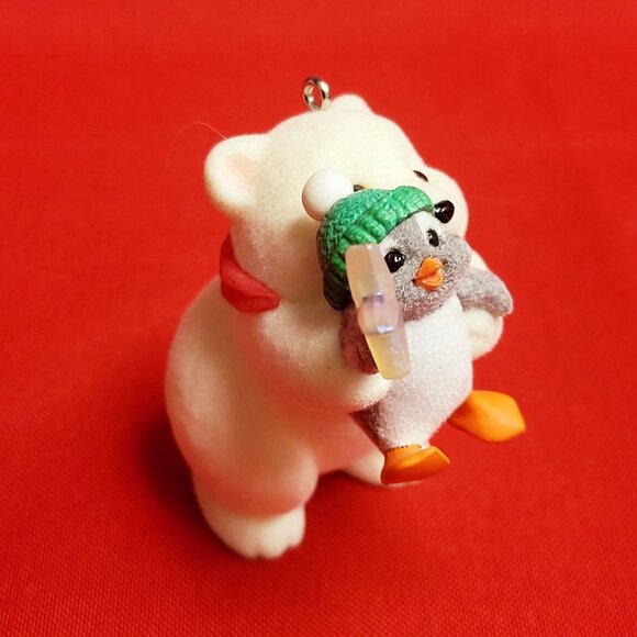 Hallmark The Wishing Star Snowball and Tuxedo 2002 Christmas Bear Penguin Orname - Picture 8 of 13